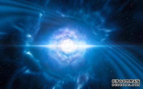 欧洲南方天文台（ESO）的望远镜捕捉到的双子星引力波之光。（图片来源：ESO）
