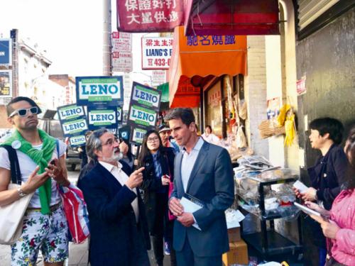 旧金山市长访问华英小企业或游客中心